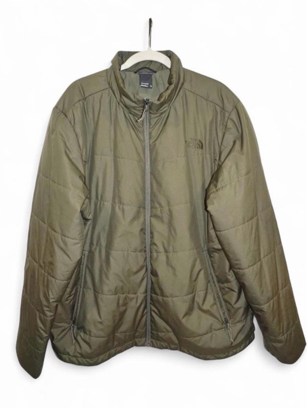 The North Face Men’s Olive Green Quilted Puffer Jacket